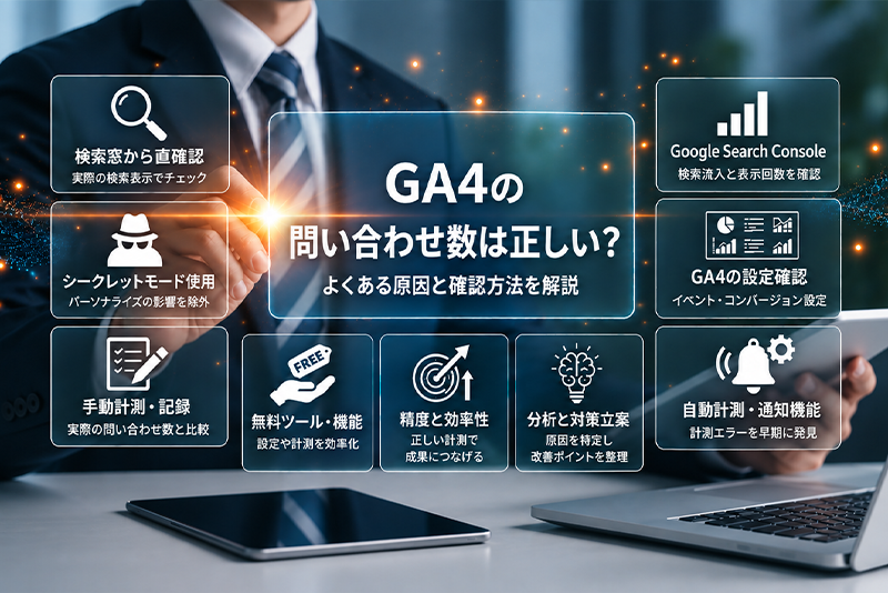 GA4の問い合わせ数は正しい？